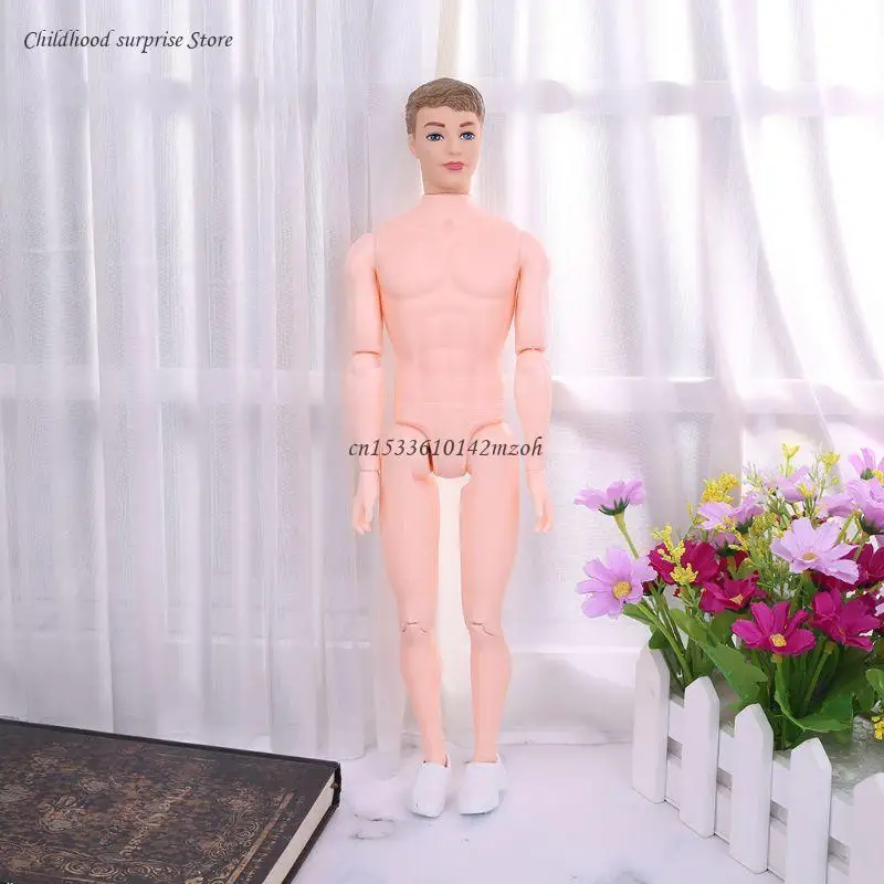 30cm 12 Moveable Jointed Nude for Naked Dolls for Doll Body White Shoe for Ken Boy Male Man Boyfriend for Prince DIY Dropship