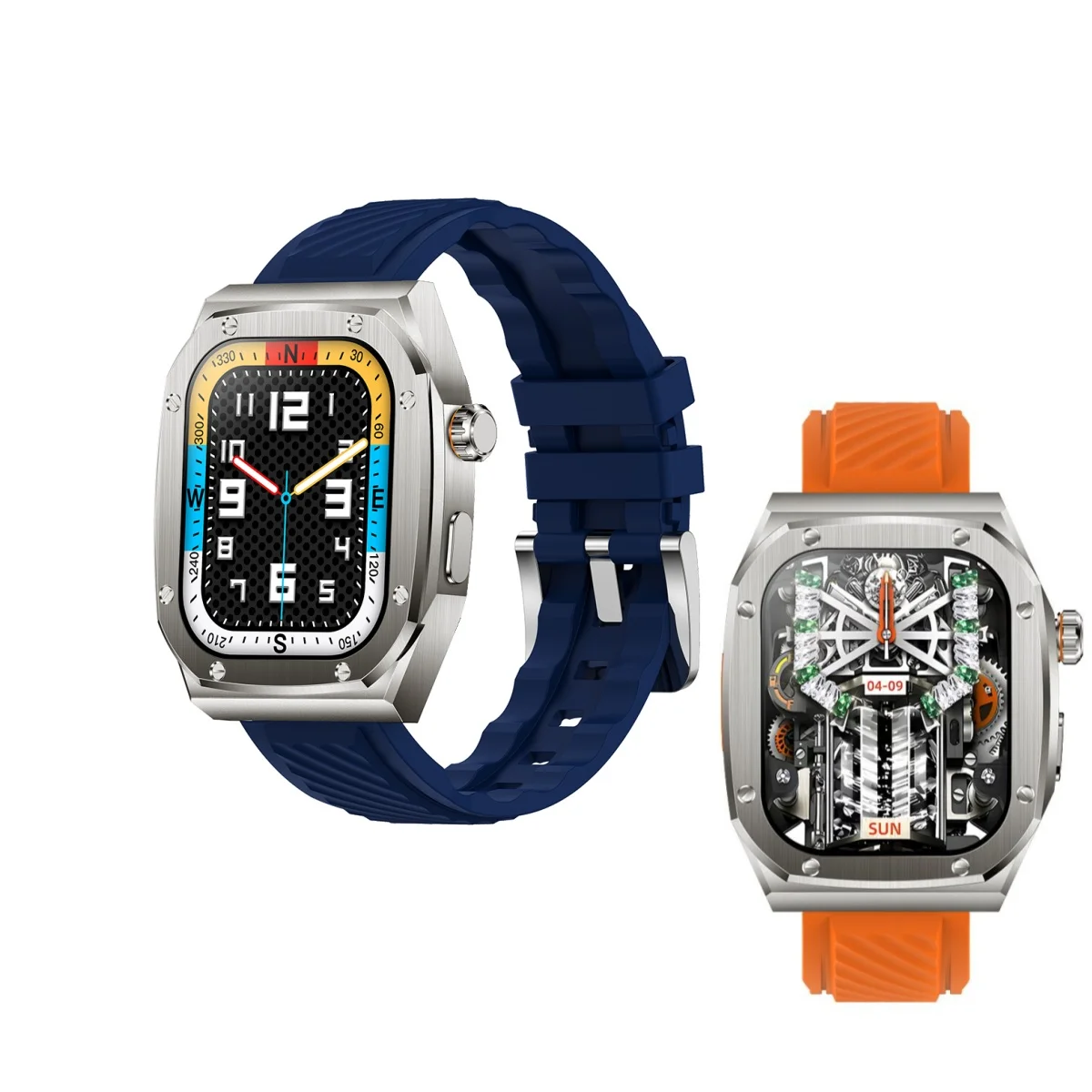 Reloj inteligente Z79 MAX 5,1, Smartwatch resistente al agua IP68, con llamadas, Bluetooth, control de la presión arterial y del sueño, Tres correas