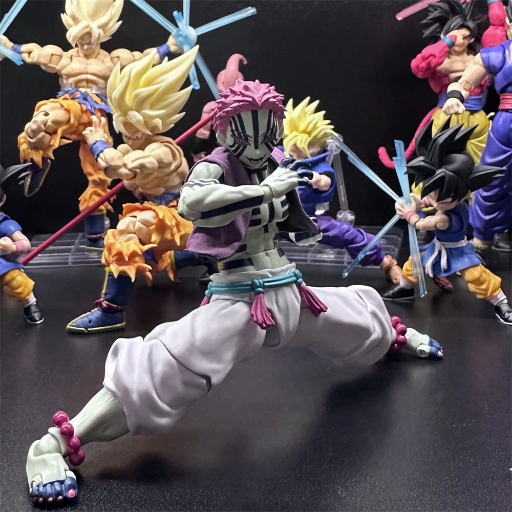 In Stock 1/12 Scale BUZZMOD Demon Slayer Akaza Purple Vest Mini Clothes Model for 6-inch Action Figure Body DIY