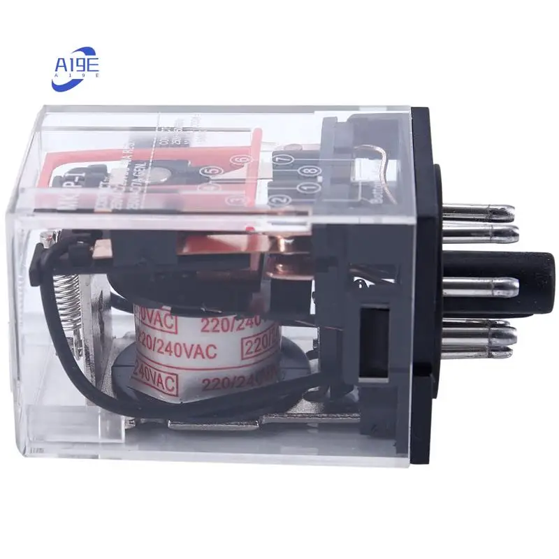 

A19E-3X AC 220 В/230 В Реле мощности печатной платы напряжения катушки 8 контактов DPDT 2NO 2NC MK2P-1