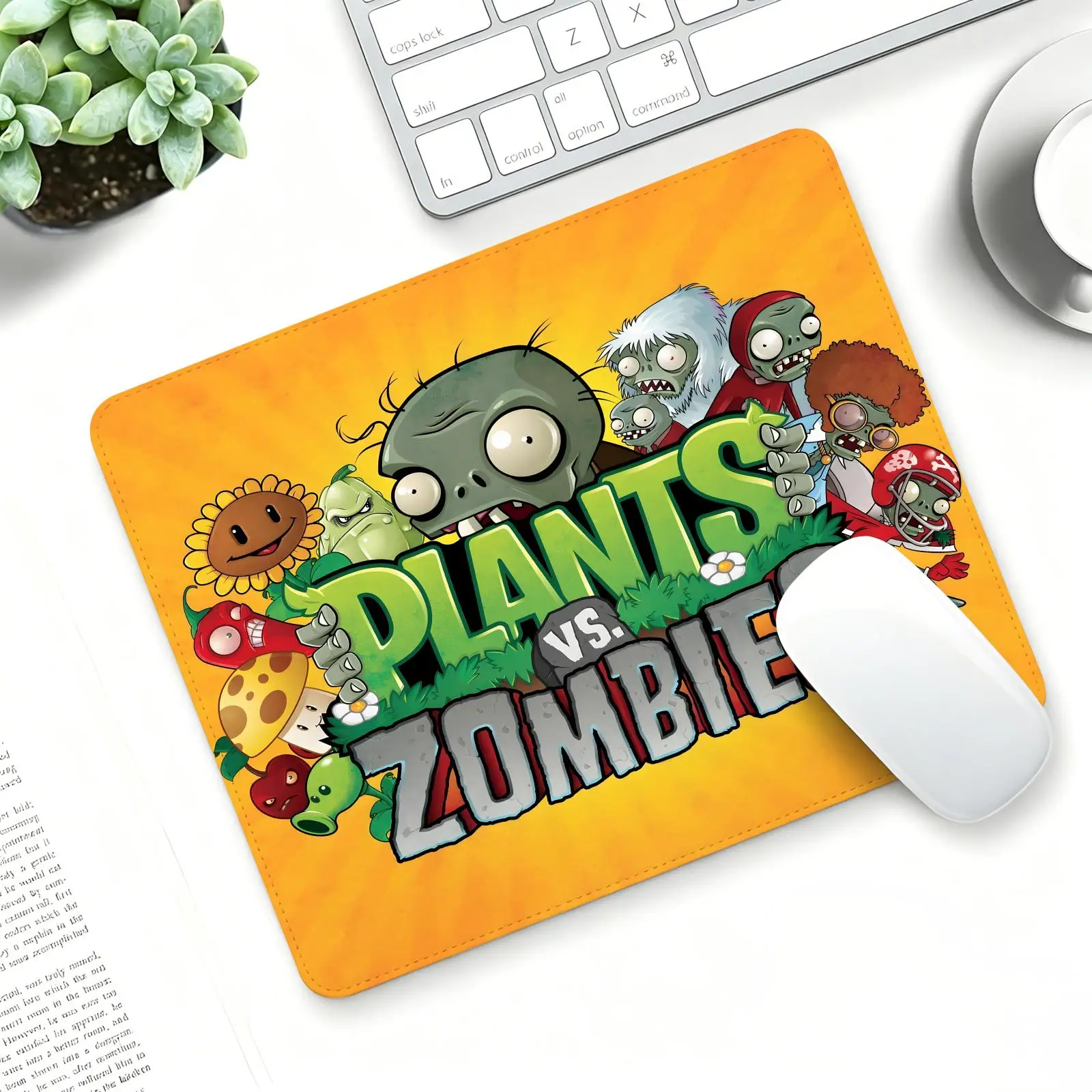 PLANTS VS ZOMBIE PVZ MAPS Regular gaming mouse pad  Office mouse pad Laptop desk mat Stitched edge S/M/L size mouse pad