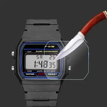 適用於卡西歐 DW-5600/5610 AE-1200/1300/1400 A158WA A159WA A168WA A700 AQ230 GBD-200 GX-56 GBX-100 的 3 片裝螢幕保護貼 8 最佳銷售 GBX 100 - №5