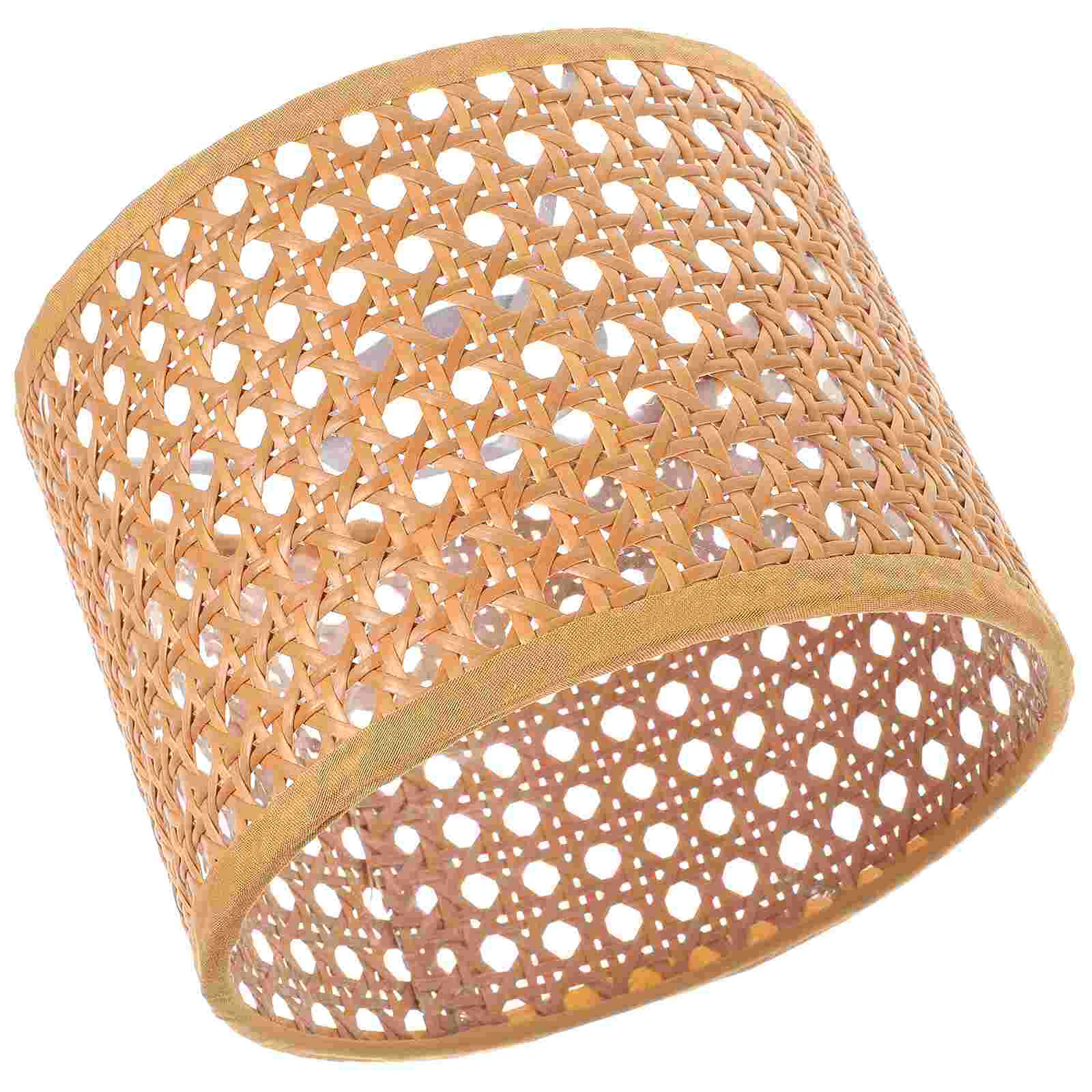 Clip Basket Lamp Shade Rattan Lampshade Pendant Lights Lantern Creative Bulbs