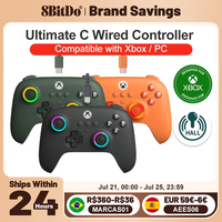 8BitDo Ultimate C Wired XBOX Controller Gamepads PC Xbox Series X S, Xbox One RGB Light Fire Ring Hall Effect Sticks for windows
