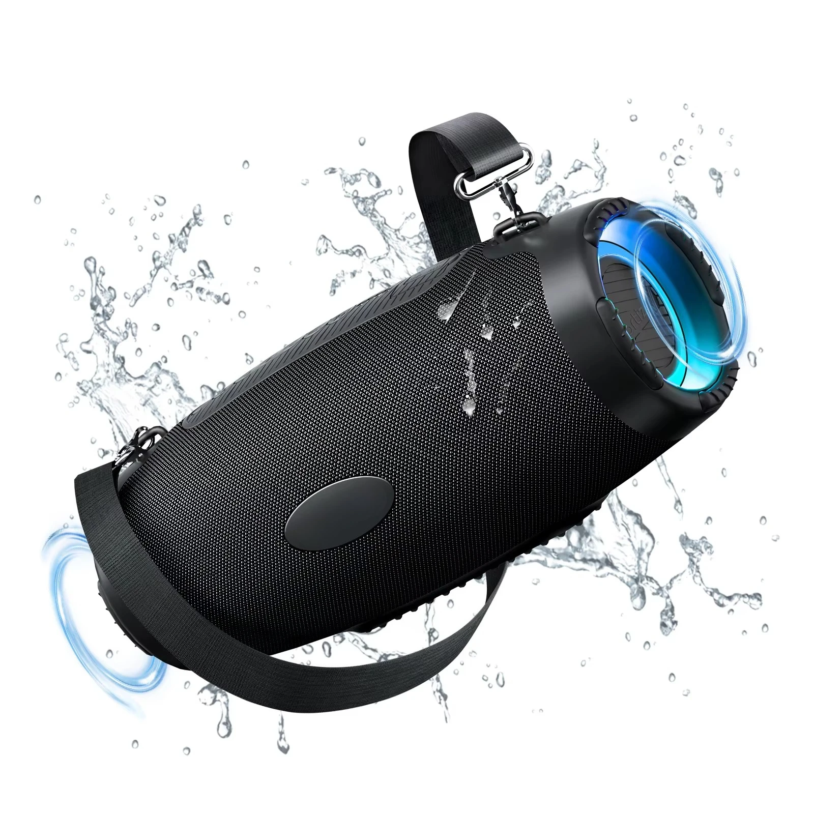 

M8 100W High Sound Quality Waterproof IPX2 Subwoofer RGB LED Lighting Memory Card Support Long Battery Life-Portable