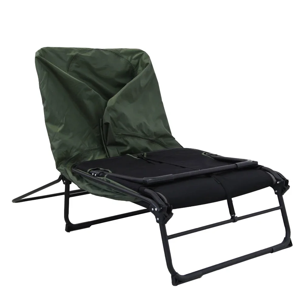 1 Person Single Sleeping Folding Double Layer Grade Fabric off Ground Camping Cot Tent