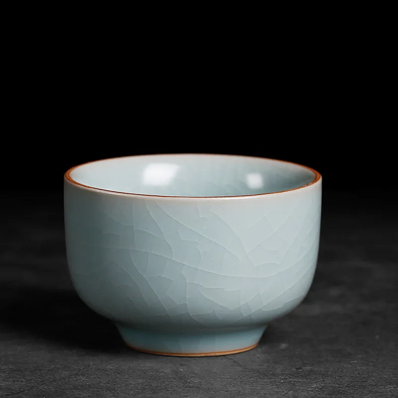 

75/85ml ceramic Kung Fu tea cup, high-end gifts, new Chinese style, office and home water cup, 1PC