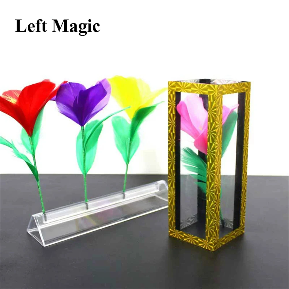 

Funny Flower From Crystal Tube Magic Tricks For Magician Stage Flower Appearing Clarity Tube Illusion Mentalism