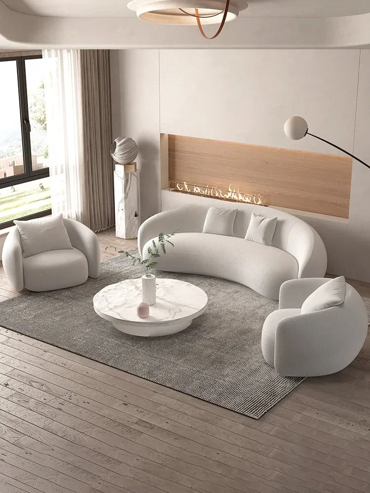 Italian Banana Sofa Minimalist Shaped Sofa Living Room Simple Modern Arc Cashew Sofa