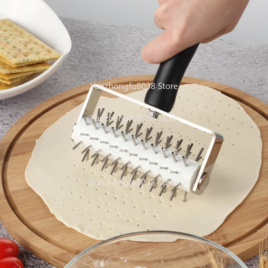 

Колесо из нержавеющей стали, игла для пиццы, хлеба, ролик для пирога, кондитерских изделий, валик для теста, док-станция с принадлежностями для выпечки, пластиковая ручка