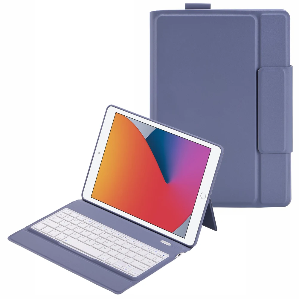 

T1082 Magnetic Clasp Wireless Bluetooth-compatible Keyboard Inner TPU Protective Leather Case with Pen Loop for iPad 10.2 (2021)