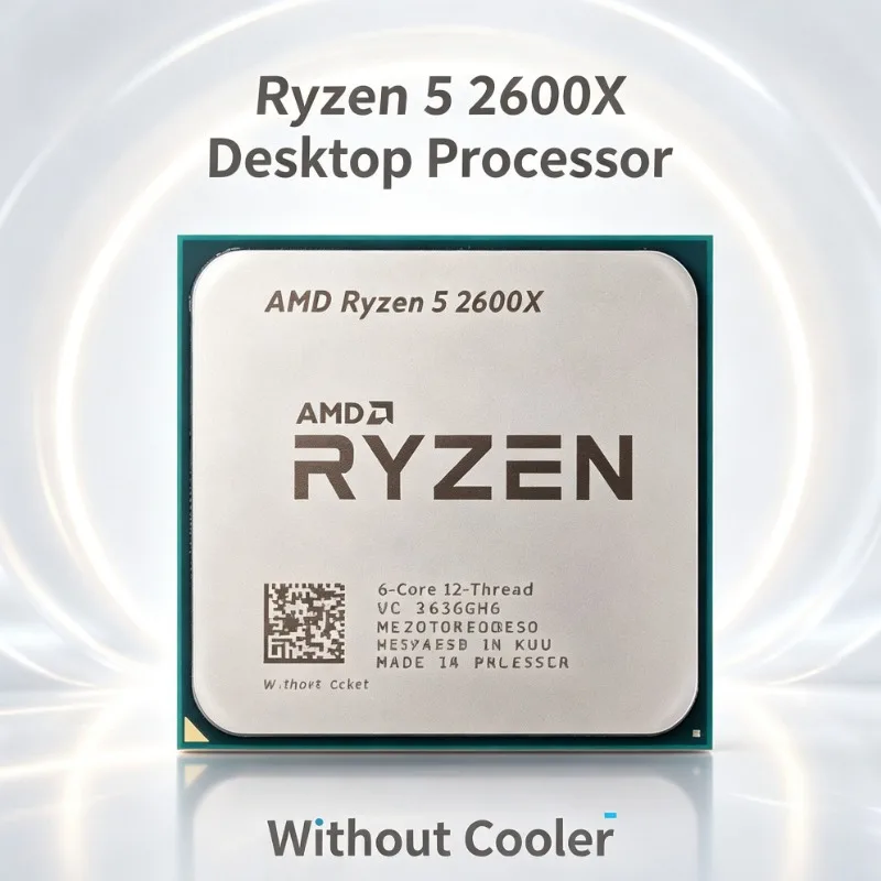 amd-r5-2600x-cpu-processor-lga-am4-36ghz-6‑core-12‑thread-95w-without-cooler-compatible-with-b350-desktop-mainboard