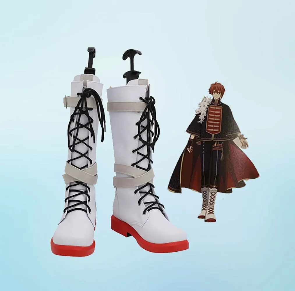 idolish7 Riku Nanase Cosplay Boots White Shoes Custom Made Any Size for Unisex