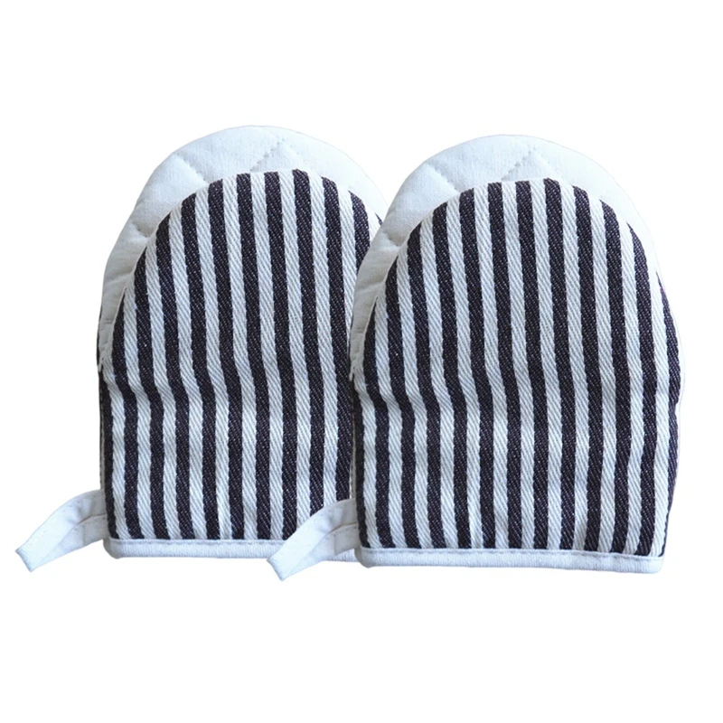 

Striped Pattern Duck-Bill Microwave Oven Gloves For Baking,Insulation Gloves,Oven Mit