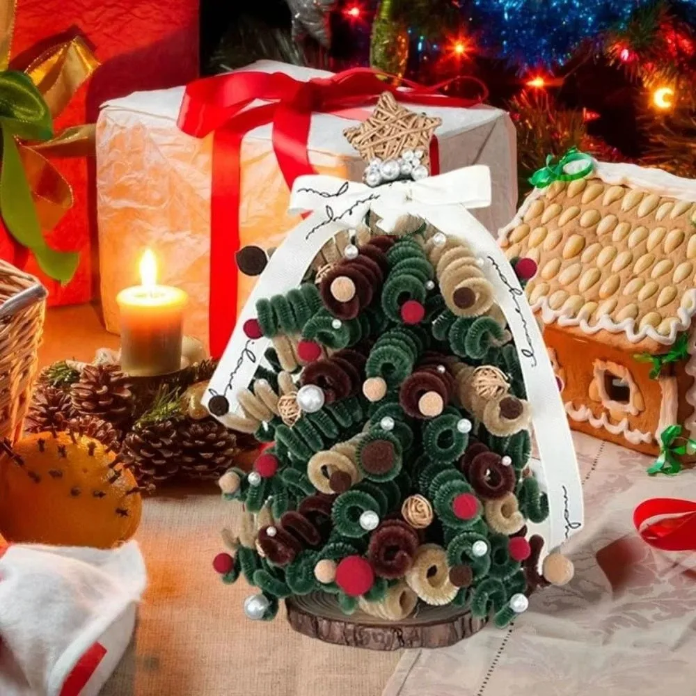 Gift Crafts Handmade Christmas Ornament Safe With Light Tabletop Christmas Decor Christmas Tree Ornament Kit Christmas