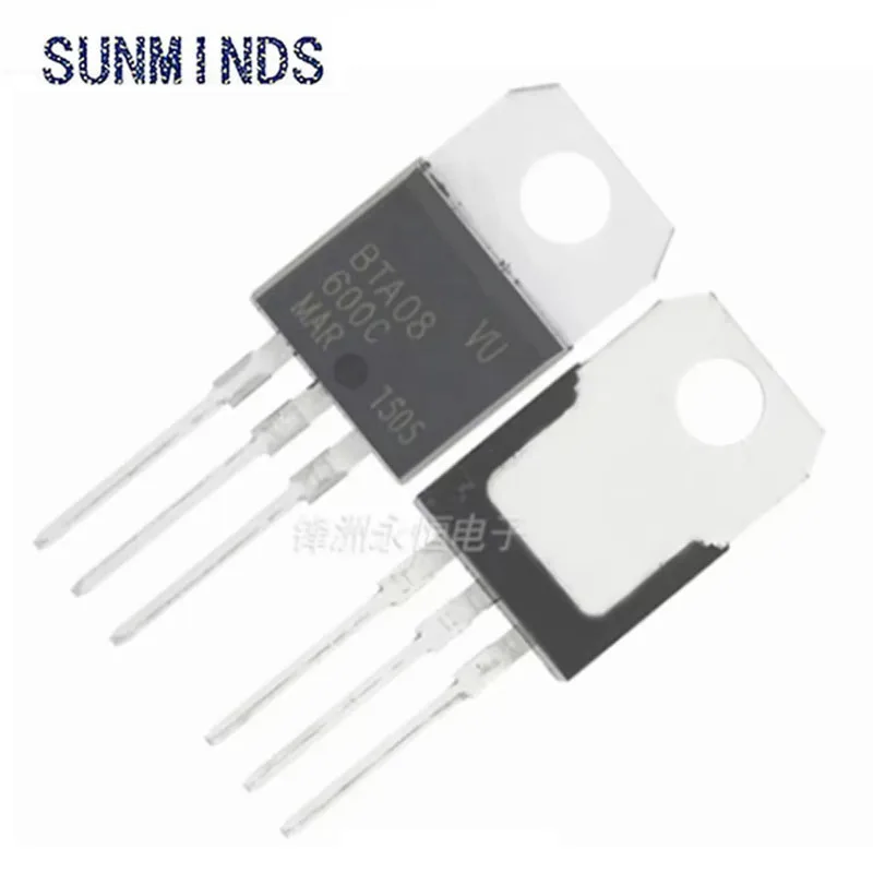 5PCS Triac BTA08-600C BTA08-600B TO220 BTA08 BTA08-800B/800C