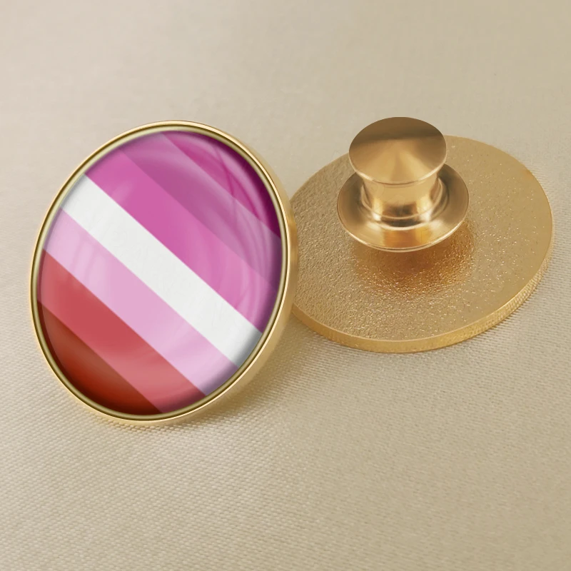 أحمر الشفاه مثليه العلم بروش شارات دبابيس التلبيب #4