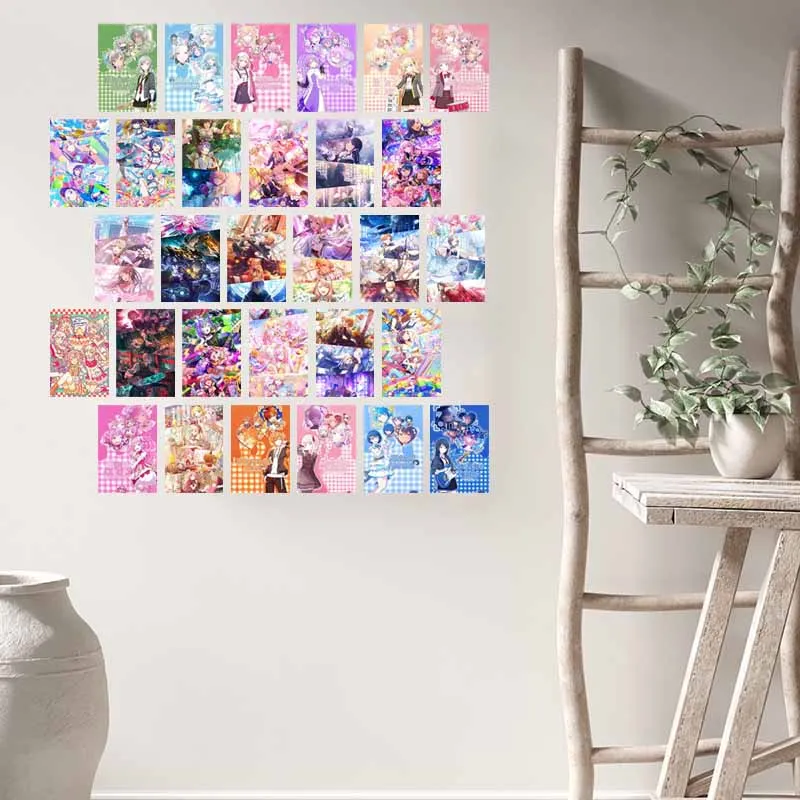10/30 قطعة مشروع Sekai الفن الملصقات بطاقات الإبداعية غرفة جدار الكولاج عدة DIY بها بنفسك المنزل النوم ديكور التصوير الدعائم خلفية ديكور #6