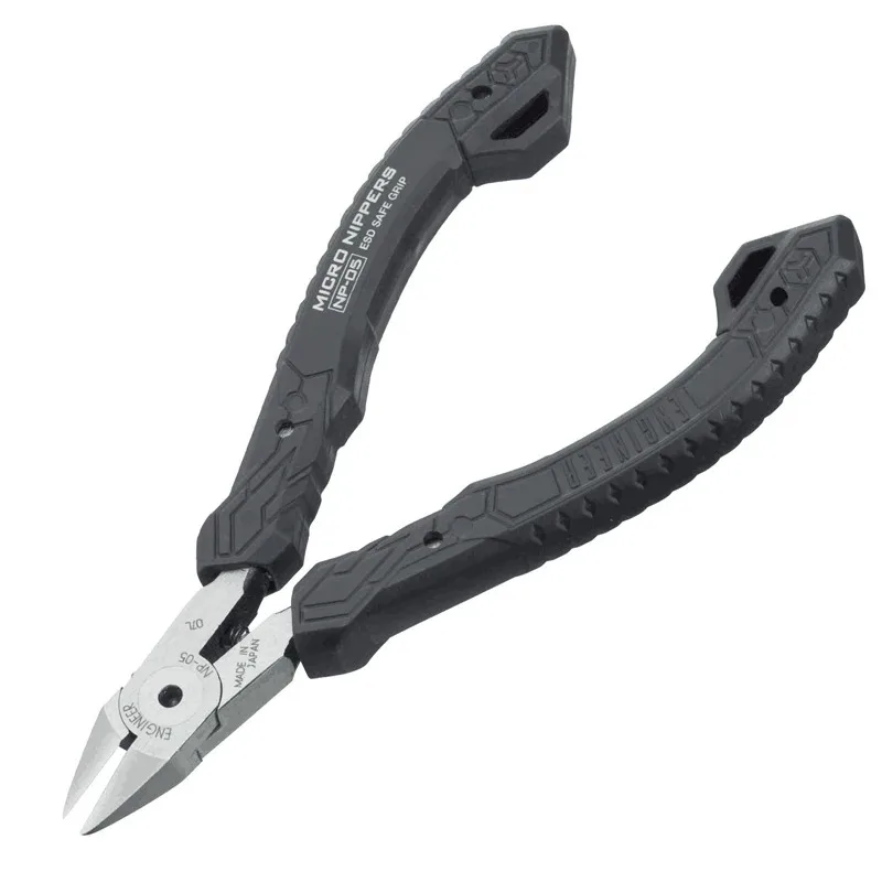 ENGINEER NP-05 Micro Nipper - كماشة قطع ذات قبضة آمنة ESD، مضادة للكهرباء الساكنة، قطع بوابات بلاستيكية بقطر 3.0 مم