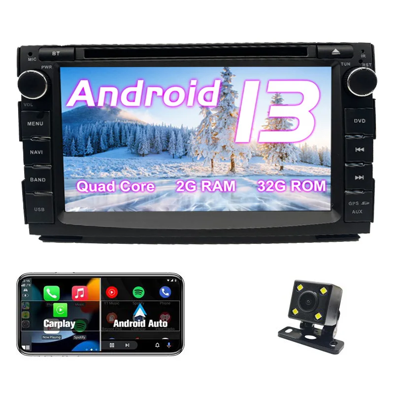 

Android car radio for KIA CEED 2010-2016 stereo screen Carplay Bluetooth GPS Navigation FM radio 7’ [2+32G]