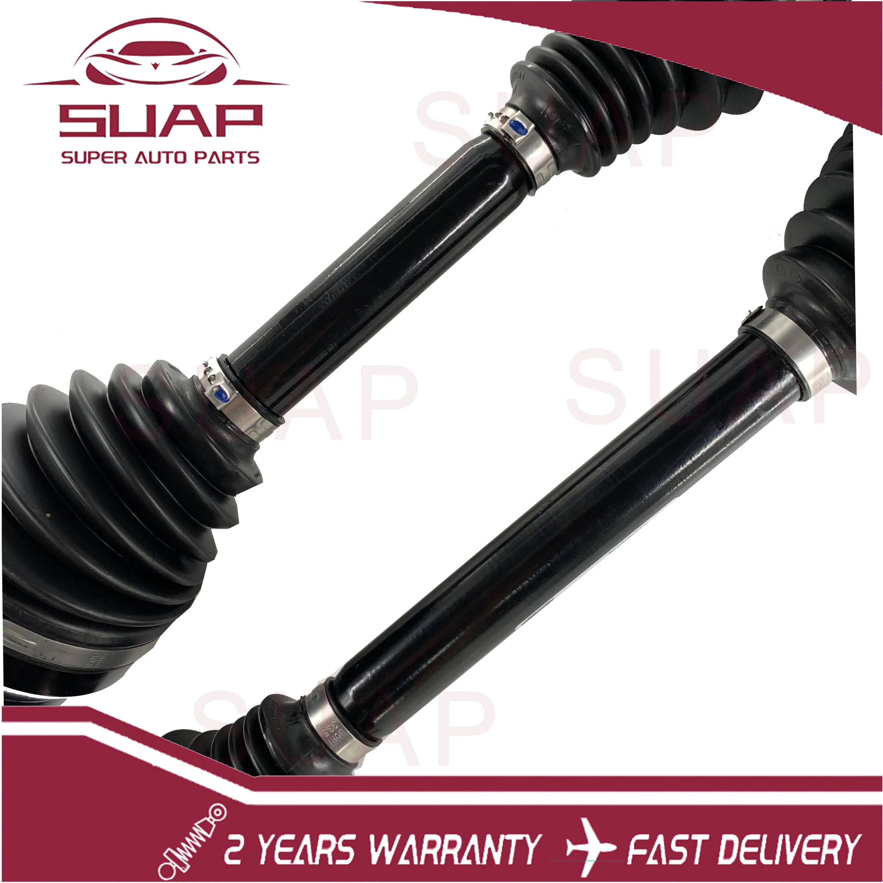 Par New Front CV Joint Axle Drive Shaft For Bentley Continental 2003-2012 3W0407271 3W0407272