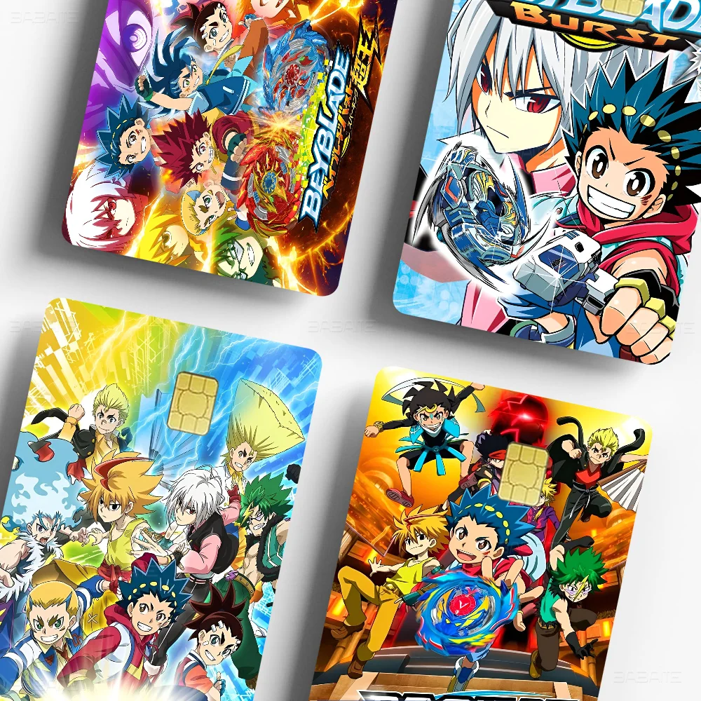 Comedy Movie B-Beyblade B-Burst Anime Funny Shell On Off Ultra Thin No Fade Sticker Skin Cover Film For Debit Credit Card