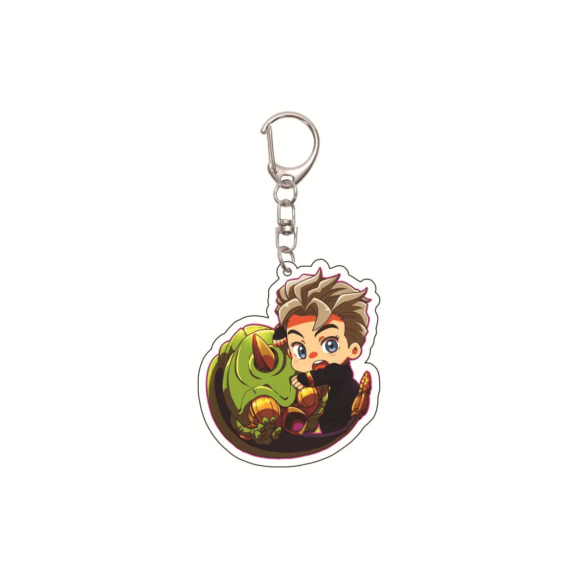 55MM Anime JoJo's Bizarre Adventure Keychain Higashikata Josuke
