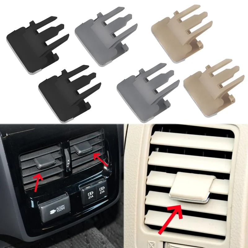 2 Pcs Black Air Vent Louvre Blade Universal Slice Clip Car Air Conditioning Leaf Adjust Clips For Toyota Corolla Car Accessories