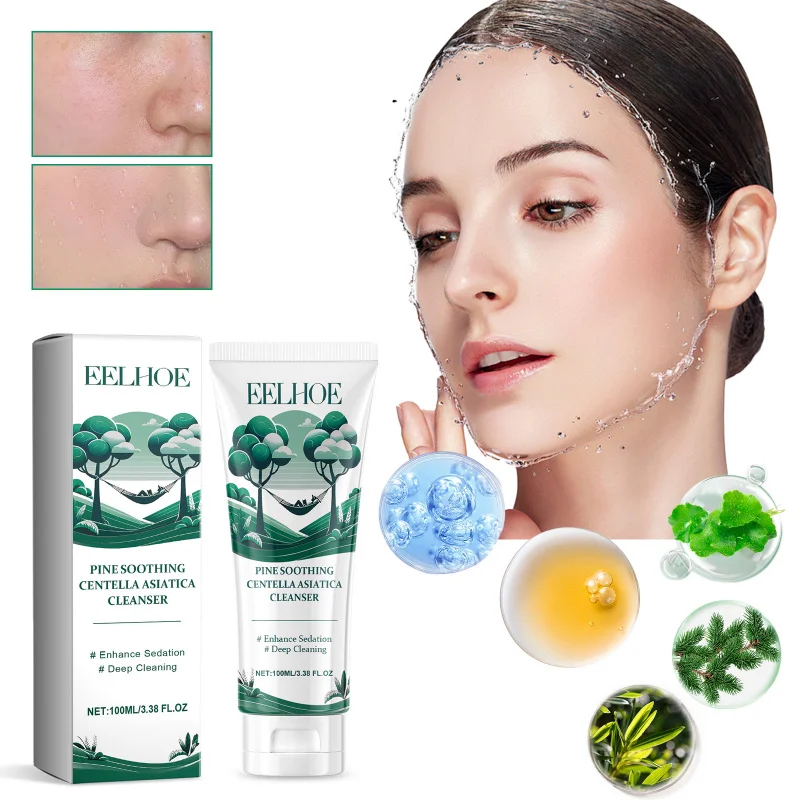 

Pine & Centella Facial Cleanser For Deep Pore Cleansing, Softening Skin, Hydrating & Non-Tightening Face Wash