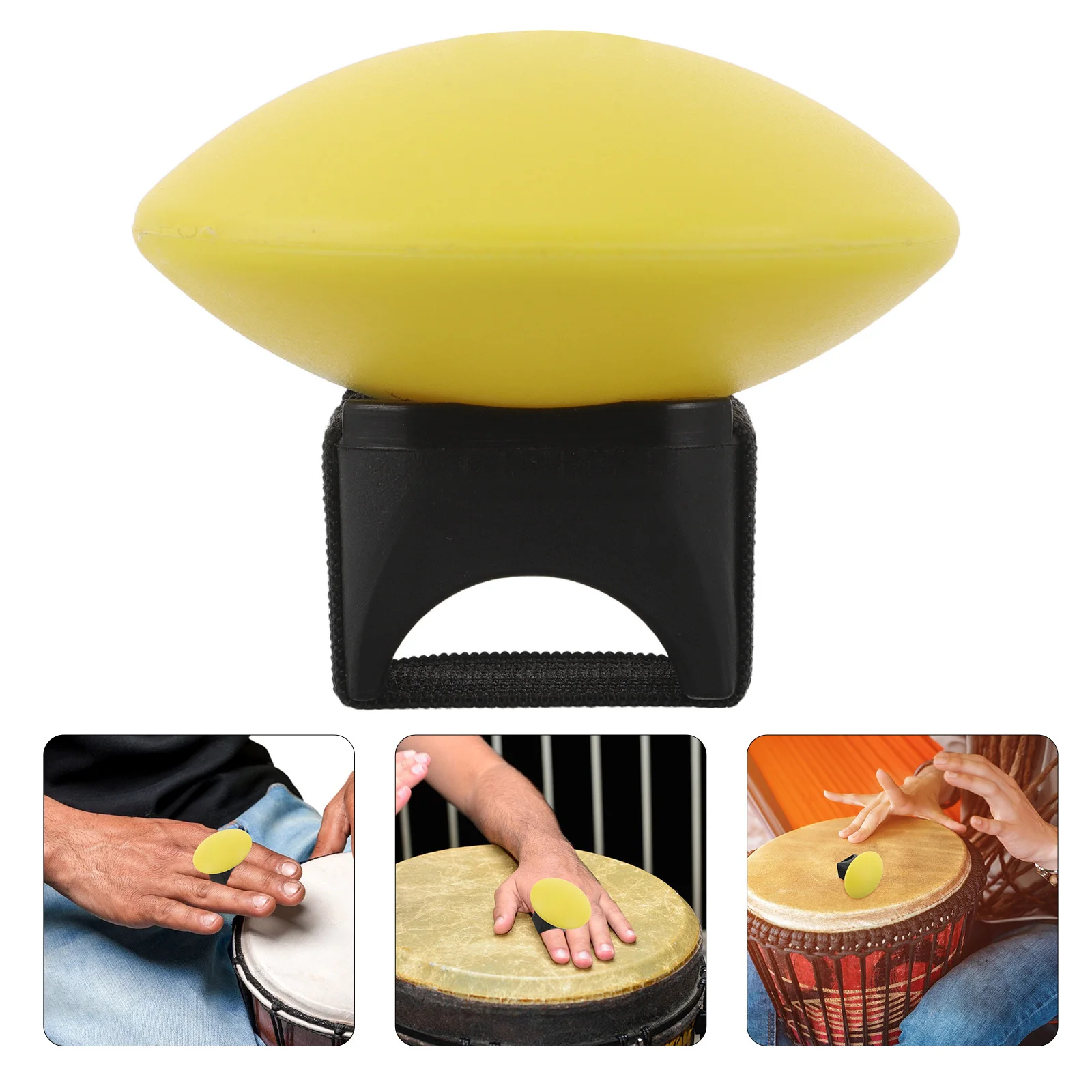 

African Drum Accessories Finger Sand Shaker Lightweight Durable Plastic Maracas Egg For Percussion Instruments Rhythm