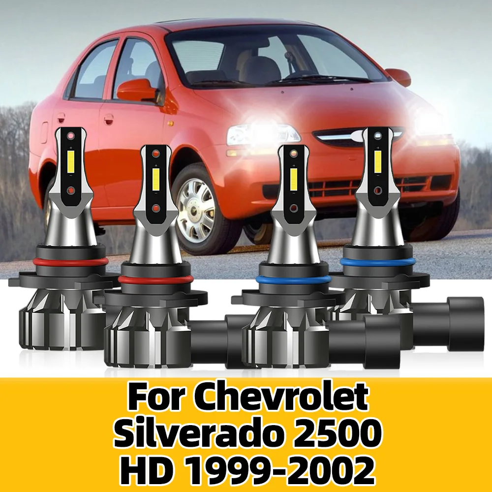 

Супер яркая светодиодная лампа для автомобильных фар, автомобильные лампы 9005 9006 12 в 120 Вт, безвентиляторный комплект для Chevrolet Silverado 2500HD 1999 2000 2001 2002