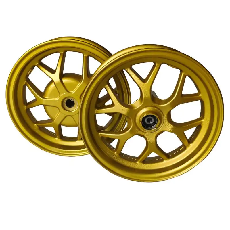 New High-quality Durable 10 * 2.5 Aluminum Alloy Motorcycle Hub for   100cc Jog90 Front/rear Wheel Can Be Customized