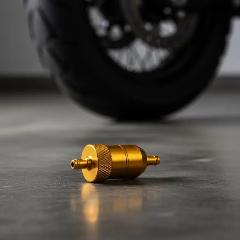 8mm Aluminum Fuel Filter CNC Machined Petrol Gas Hose For Motorcycle Pit Dirt Bike High Performance Element