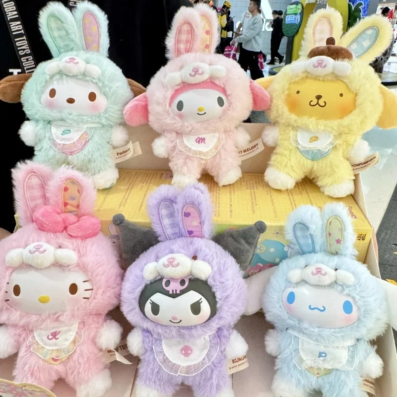 

Authentic Sanrio Elf Rabbit V3 Blind Box Third Generation Vinyl Baby Cute Kuromi Handmade Doll Decoration Mystery Box Toy Gift