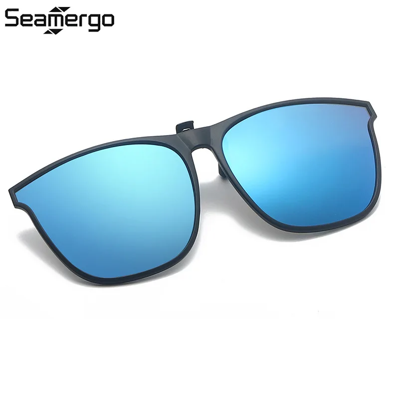 

SEAMERGO Outdoor UV400 Sunglasses Clip-on New Tide TR Frame Polarized Clip-on Sun Glasses Men Women Fashion Glasses Clip-on