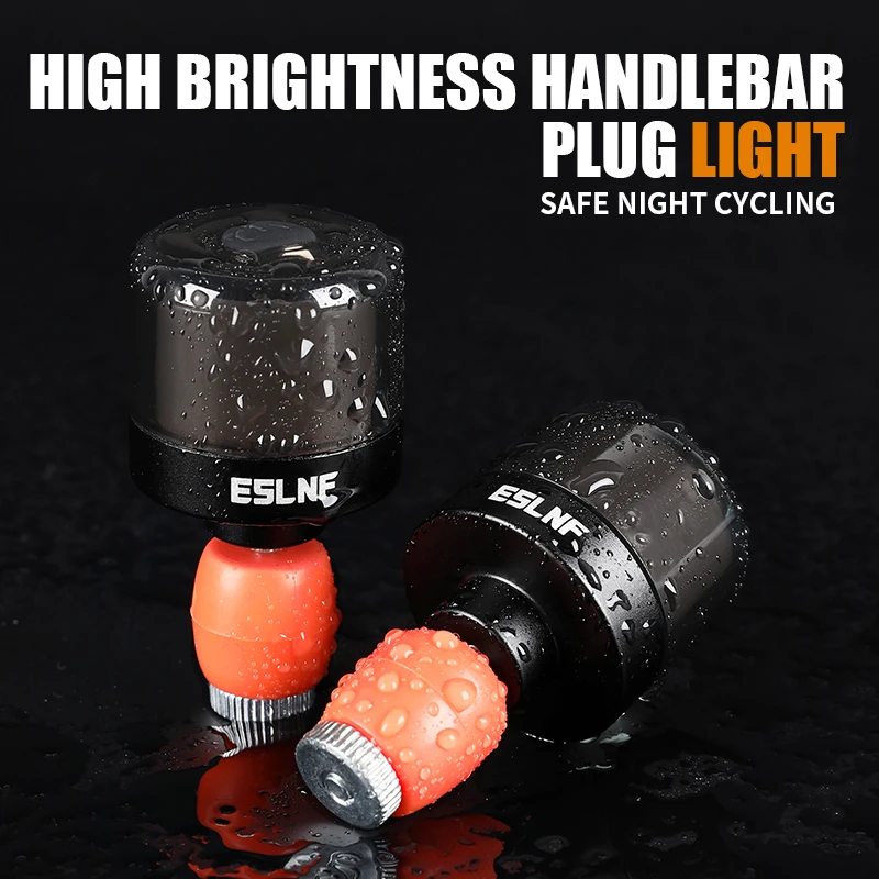 

Регулируемый фонарь на руль велосипеда ESLNF - сигнальная лампа для безопасной езды ночью для горных и шоссейных велосипедов, водонепроницаемый, с USB-зарядкой