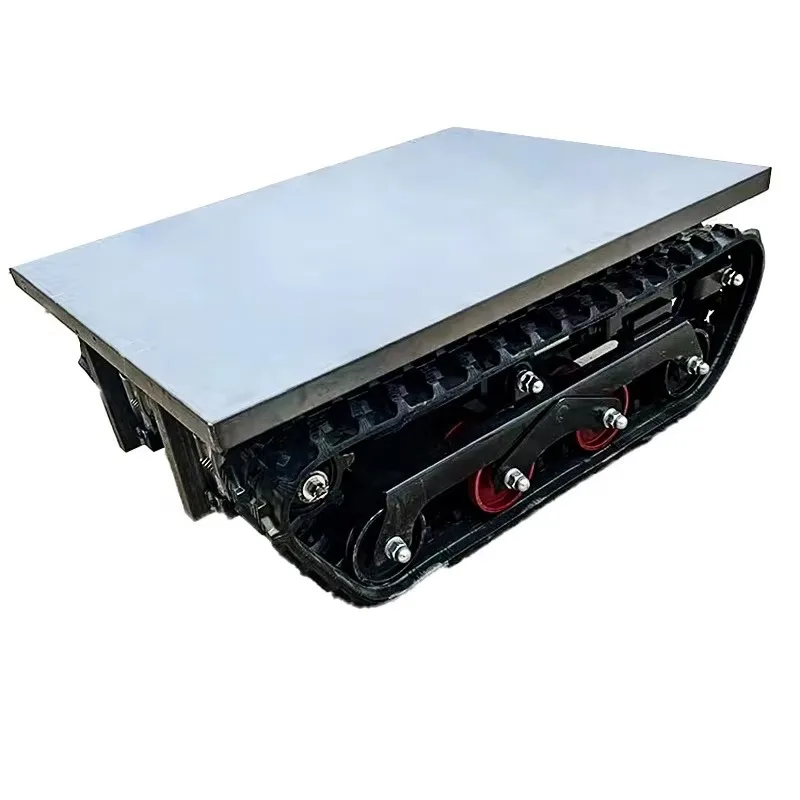 【مشعبية】 هيكل المشي ذو التحكم عن بعد لمركبة النقل المجنزرة ذات المحرك المزدوج