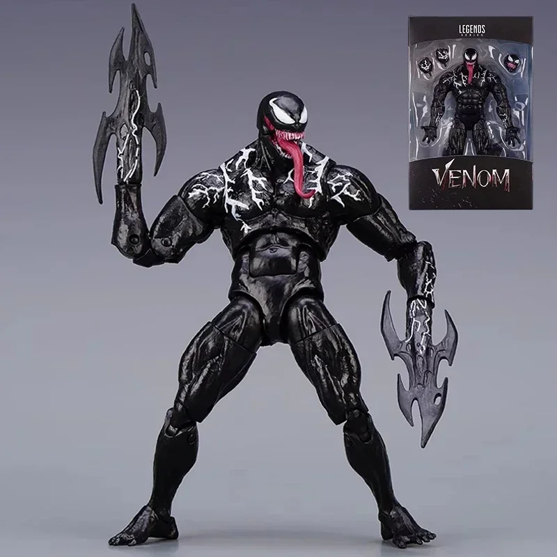 

Marvel Venom Shf Legends Action Figure Joint Movable Toys Statue Model Collectible 7-Inch Ultra Mobile Handle Model Gift