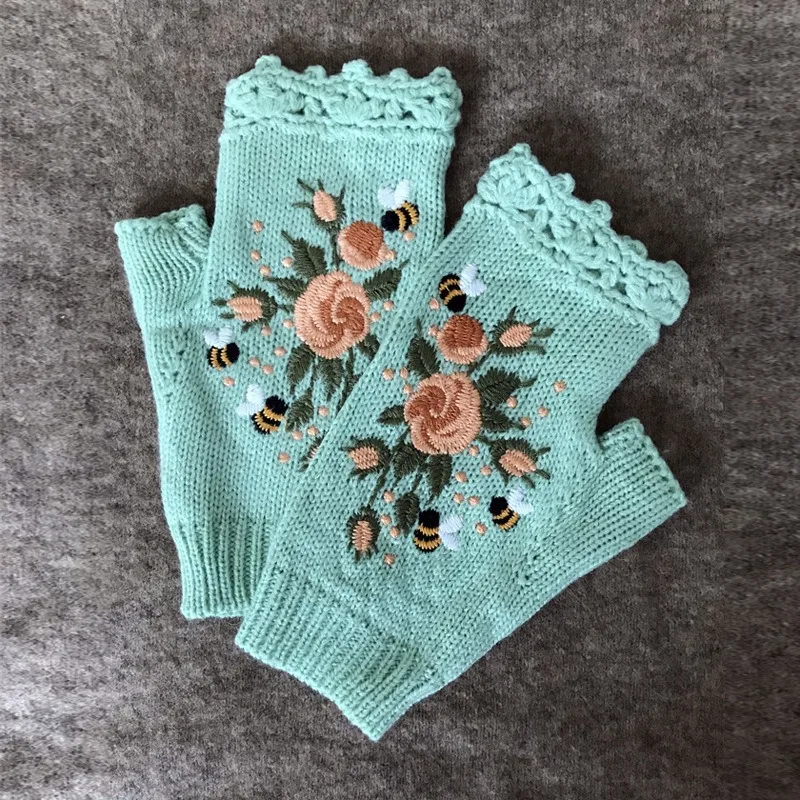 Thick Lined Half Finger Warm Gloves For Students Driving Computer Work Non-Slip Comfort Gloves