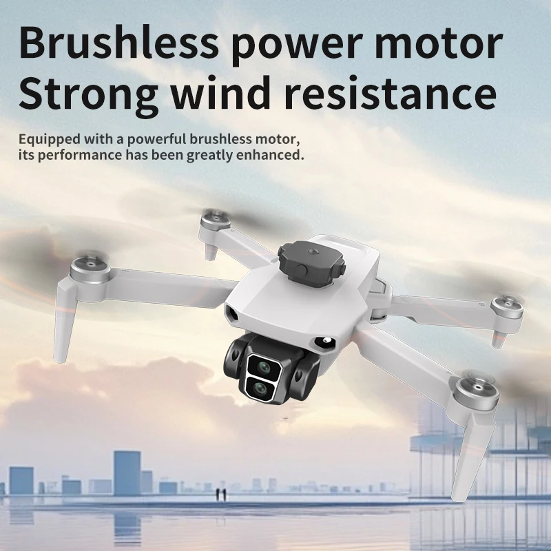 L106 Drone 8K HD Doppia Fotocamera 5G WIFI FPV Motore Brushless Evitamento Ostacoli Con Schermo di Controllo Remoto Dron a Quattro Assi Giocattoli Regali