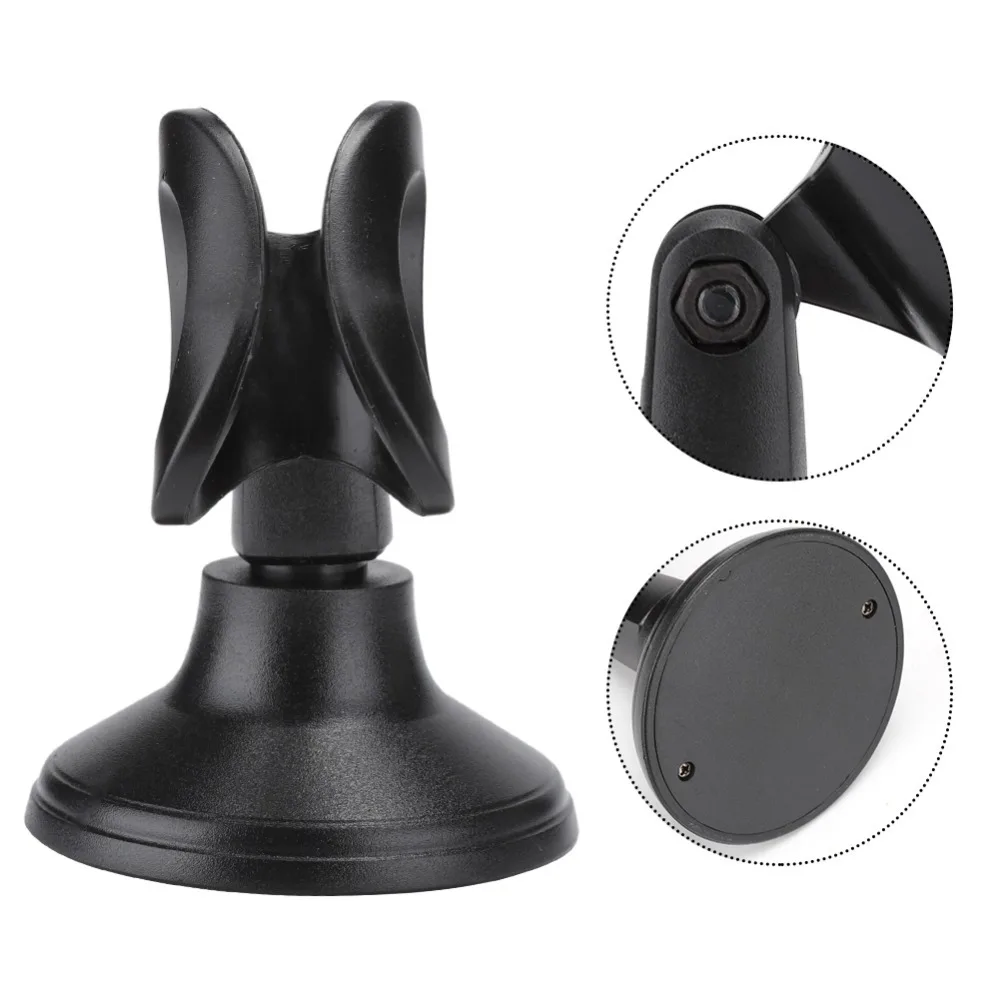 Stable Adjustable Desktop Mini Microphone Stand Stable Base Mic Clamp Holder Mic Clip Mount Live Streaming