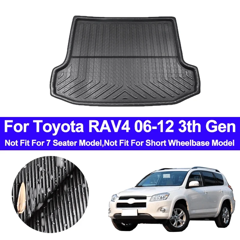 

For Toyota RAV4 2006-2013 Trunk Mat Rear Trunk Tray Cargo Boot Liner Mat Floor Carpet Accessories car accessories interior