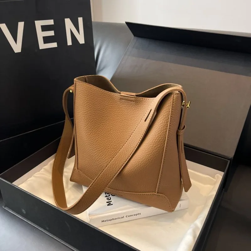 

Zipper InteriorCompartment Shoulder Bags Soft 2025 Brand Bags for Women Fashion Bucket Type Women's Handbags Bolsas Para Mujeres