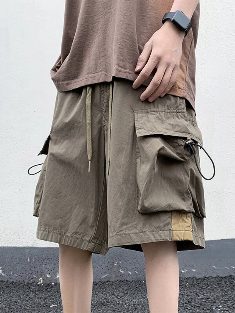 

American Sle Workwear orts Men's Summer Large Size Loose Five-Quarter Running Pants Casual Mid-Length Faion Brand