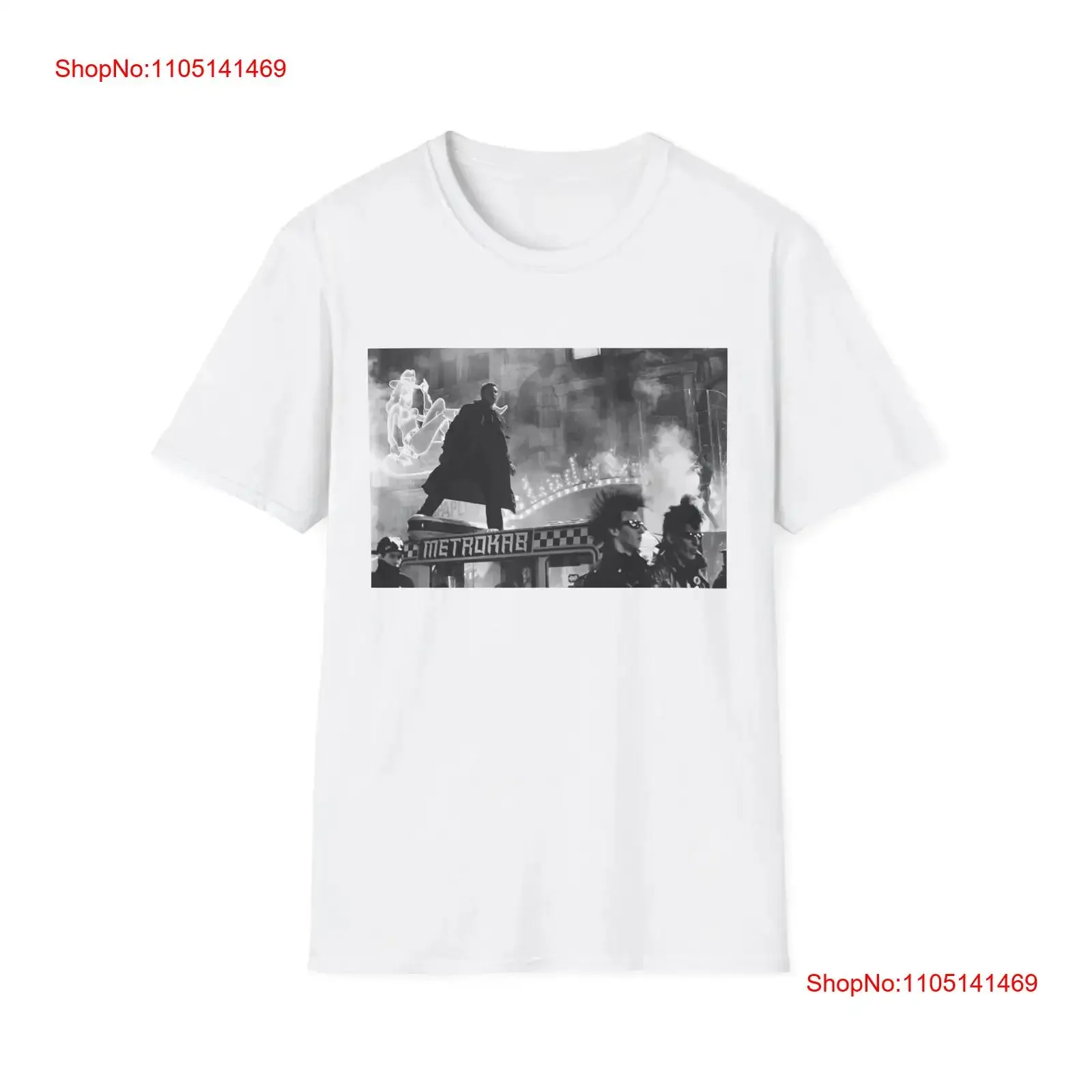 تي شيرت فيلم بليد رانر 1982 عتيق مغسول كاجوال مريح ناعم أنيق جرافيك أوم للارتداء اليومي قليلاً