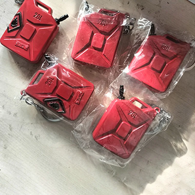 Całkowicie metalowe części symulujące beczkę na olej wspinaczka skałkowa model samochodu dekoracja części emocjonalne 20 litrów 50 g Do samochodu gąsienicowego 1/10 RC