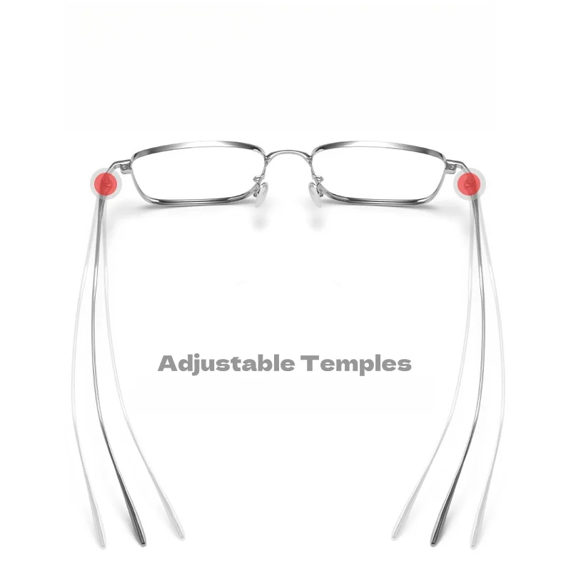 Ultra-light Titanium Retro Square Glasses