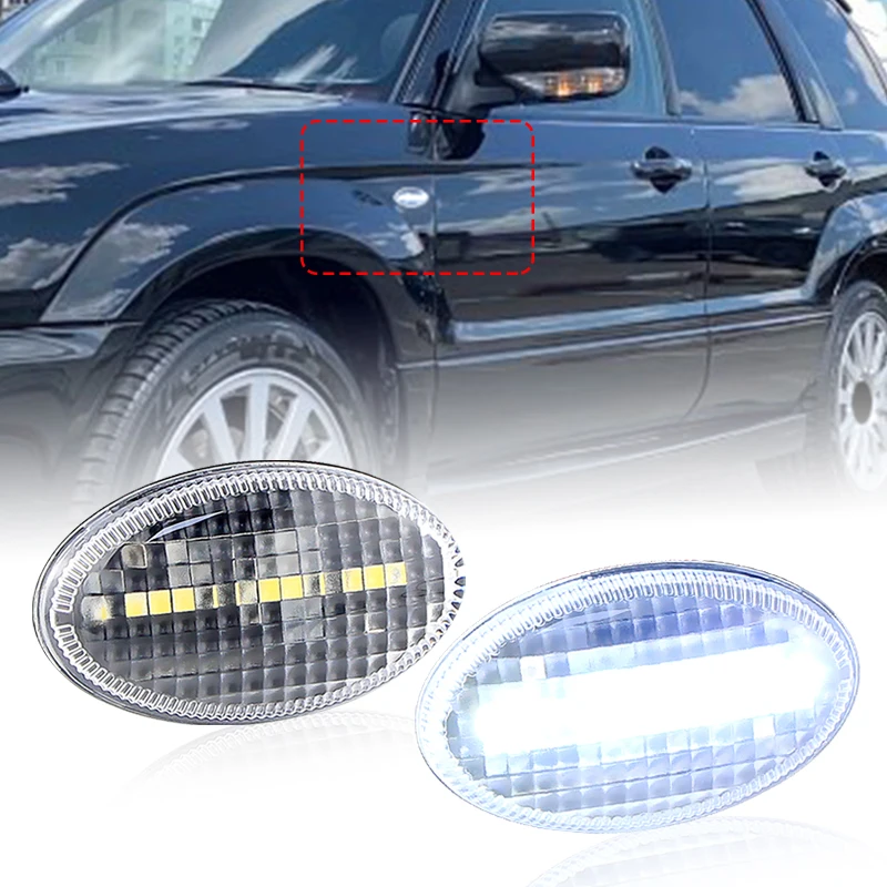 

2PCS for Subaru Liberty Forester 2000-2007 Impreza WRX STI GDA GDB LED Side Marker Light Turn Signal Blinker Lamp White Canbus