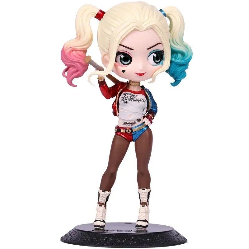 BANDAI Joker Harley Quinn Wonder Woman Qposket PVC Christmas Gifts or Collection Original Anime Action Figure Model Toys