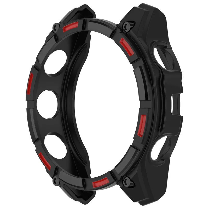 Бронированный чехол для Garmin Fenix 8 47 мм, защитный чехол для ПК с полой рамкой для Garmin Fenix 8 51 мм, солнечный бампер